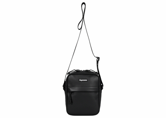 Supreme Leather Shoulder Bag Black