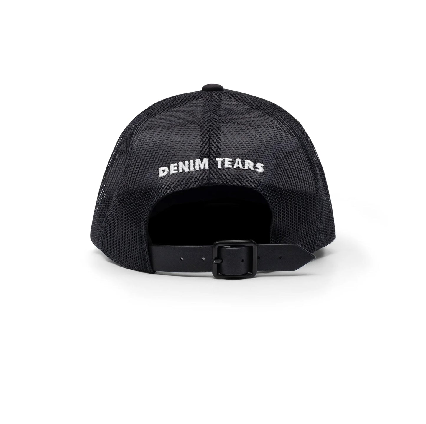 DENIM TEARS BLACK MADONNA TRUCKER HAT BLACK