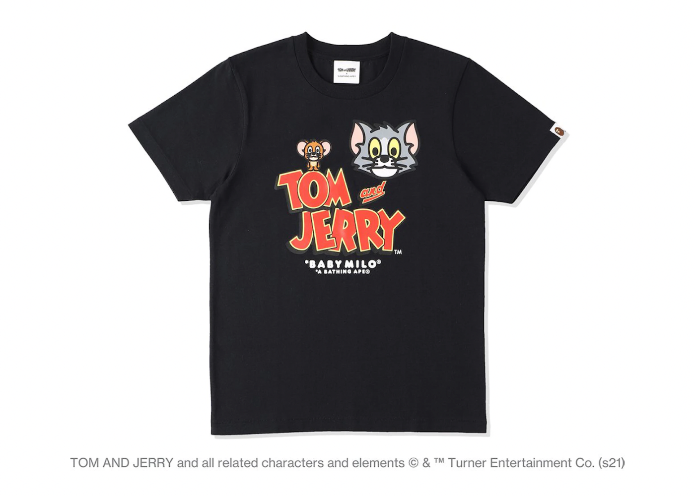 BAPE x Tom and Jerry Baby Milo 2 Womens Tee Black