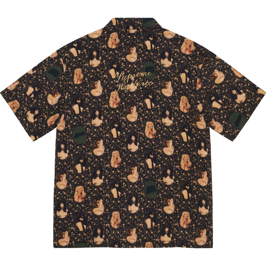 Supreme HYSTERIC GLAMOUR Blurred Girls Rayon S/S Shirt Black