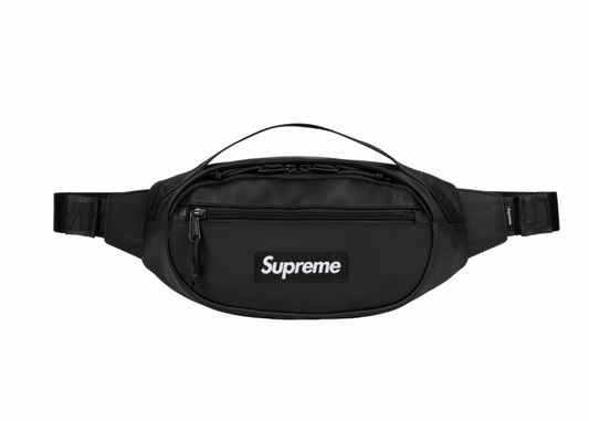 Supreme Leather Waist Bag Black