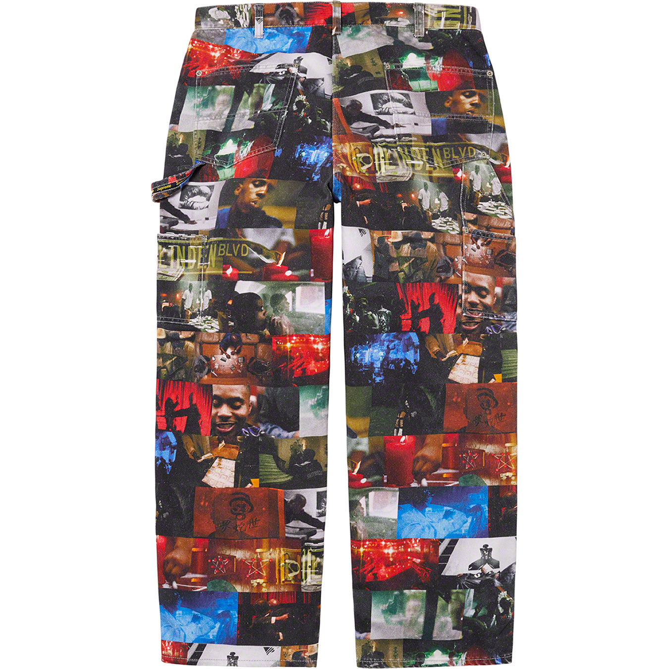 Supreme Nas and DMX Collage Double Knee Denim Painter Pant Multicolor