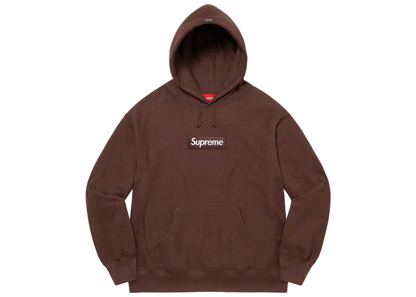 Supreme Box Logo Hooded Sweatshirt FW21 Dark Brown #