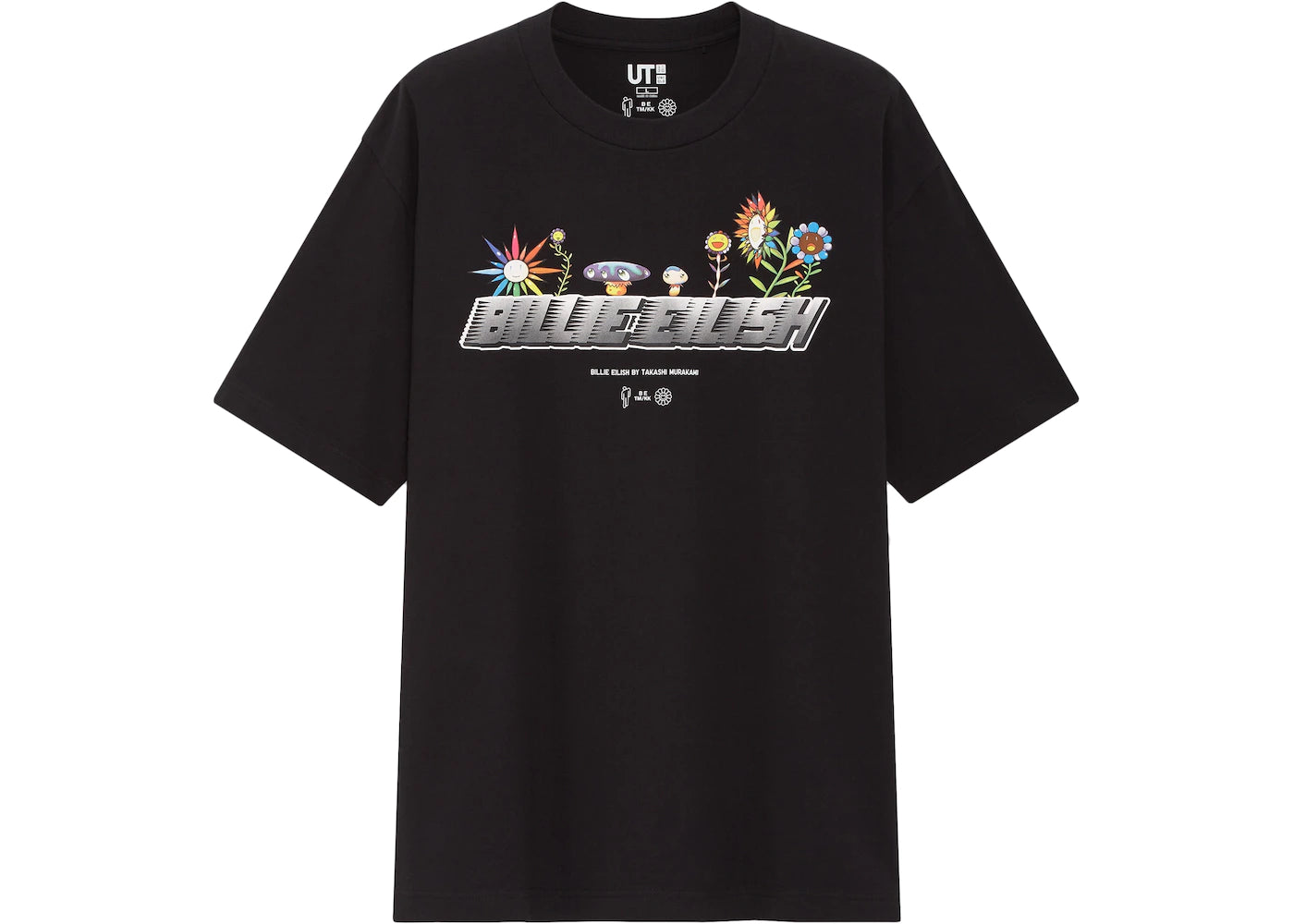Billie Eilish Flowers T-Shirt (US Mens Sizing) Black
