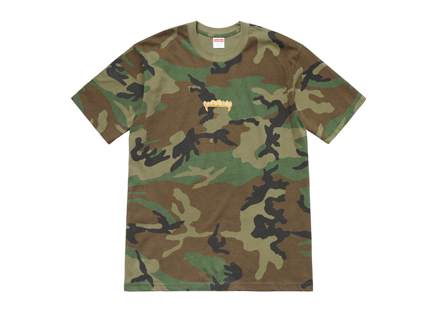 Supreme Fronts Tee Woodland Camo