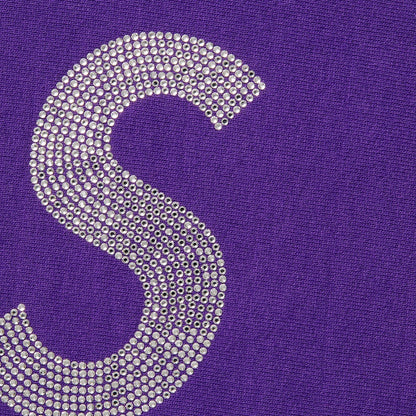 Supreme Swarovski S Logo Hooded Sweatshirt Purple
