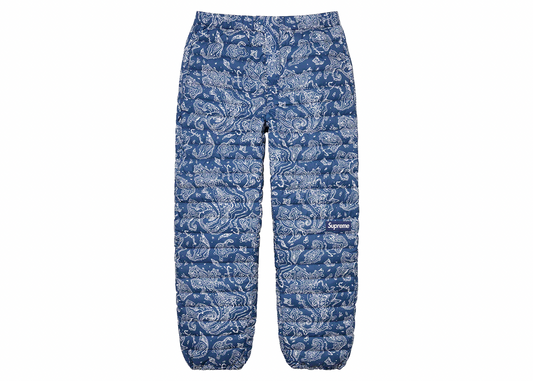 Supreme Micro Down Pant FW22 Blue Paisley #