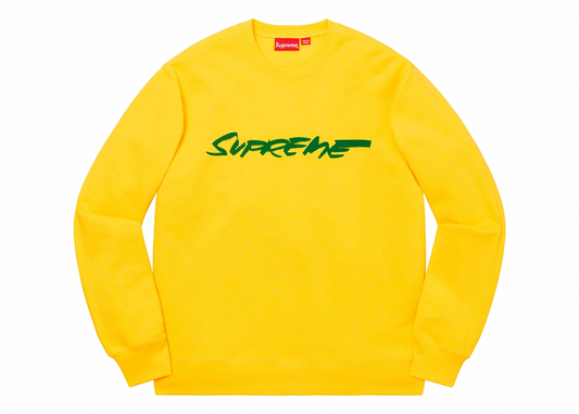 Supreme Futura Logo Crewneck Yellow