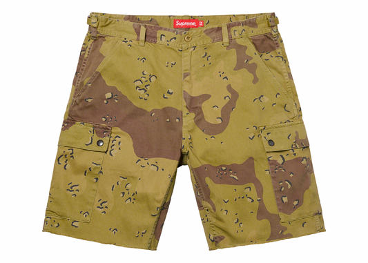 Supreme Overdyed Camo Cargo Short Green #