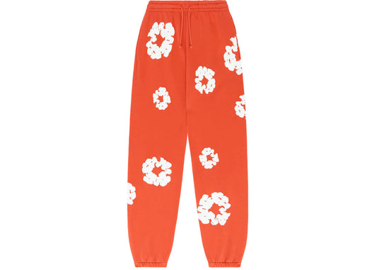 DENIM TEARS THE COTTON WREATH SWEATPANTS ORANGE FW23