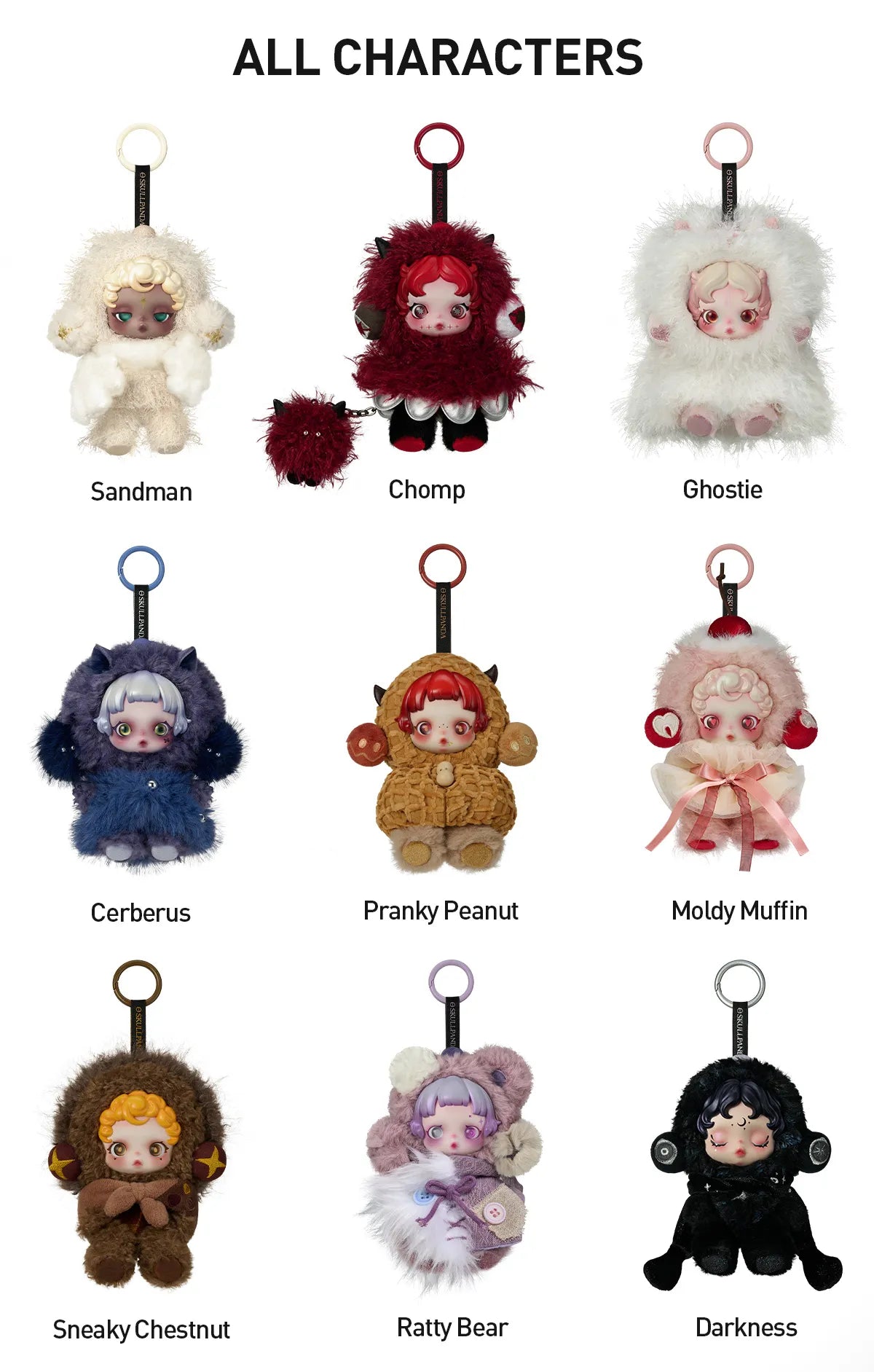 Pop Mart SKULLPANDA You Found Me! Series Plush Doll Pendant