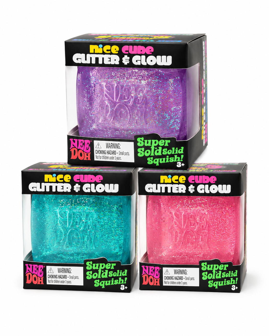 Nee Doh Nice Cube Glitter & Glow