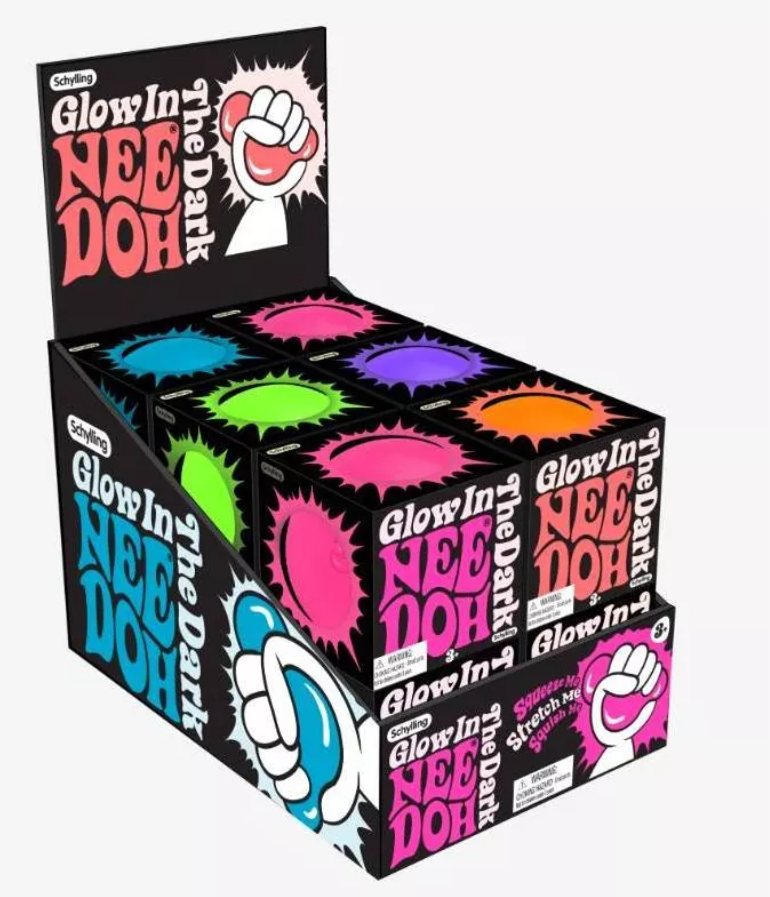 Nee Doh Teenie Groovy Glob Glow In Dark