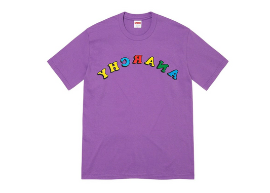 Supreme Jamie Reid Anarchy Tee Purple