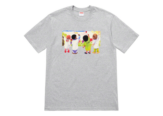 Supreme Kids Tee Heather Grey