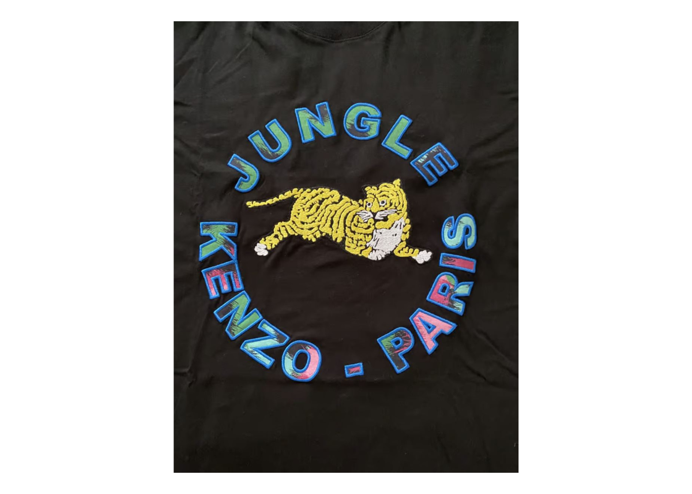 Kenzo H&M Tiger Jungle Paris Black Tee-shirt