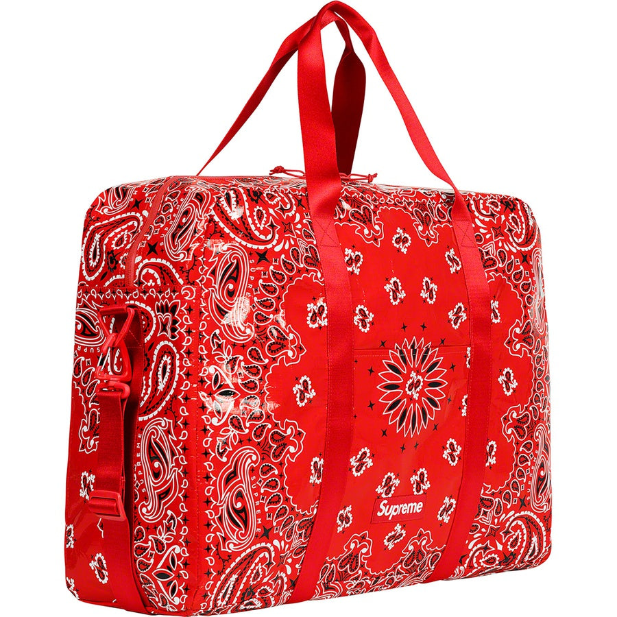 Supreme Bandana Tarp Large Duffle Bag Red