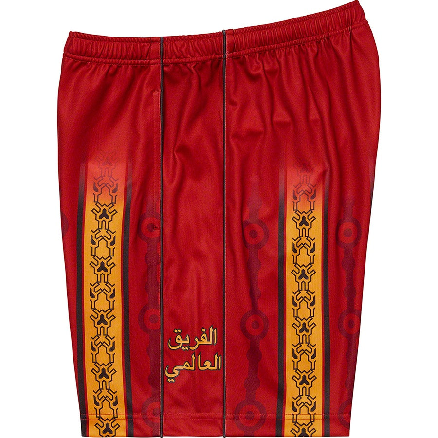Supreme Arabic Logo Soccer Short Red