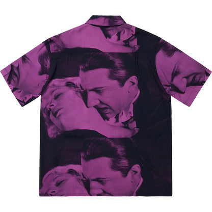 Supreme Bela Lugosi Rayon S/S Shirt Purple