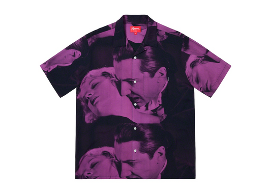 Supreme Bela Lugosi Rayon S/S Shirt Purple