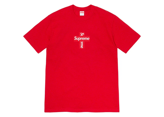 Supreme Cross Box Logo Tee Red