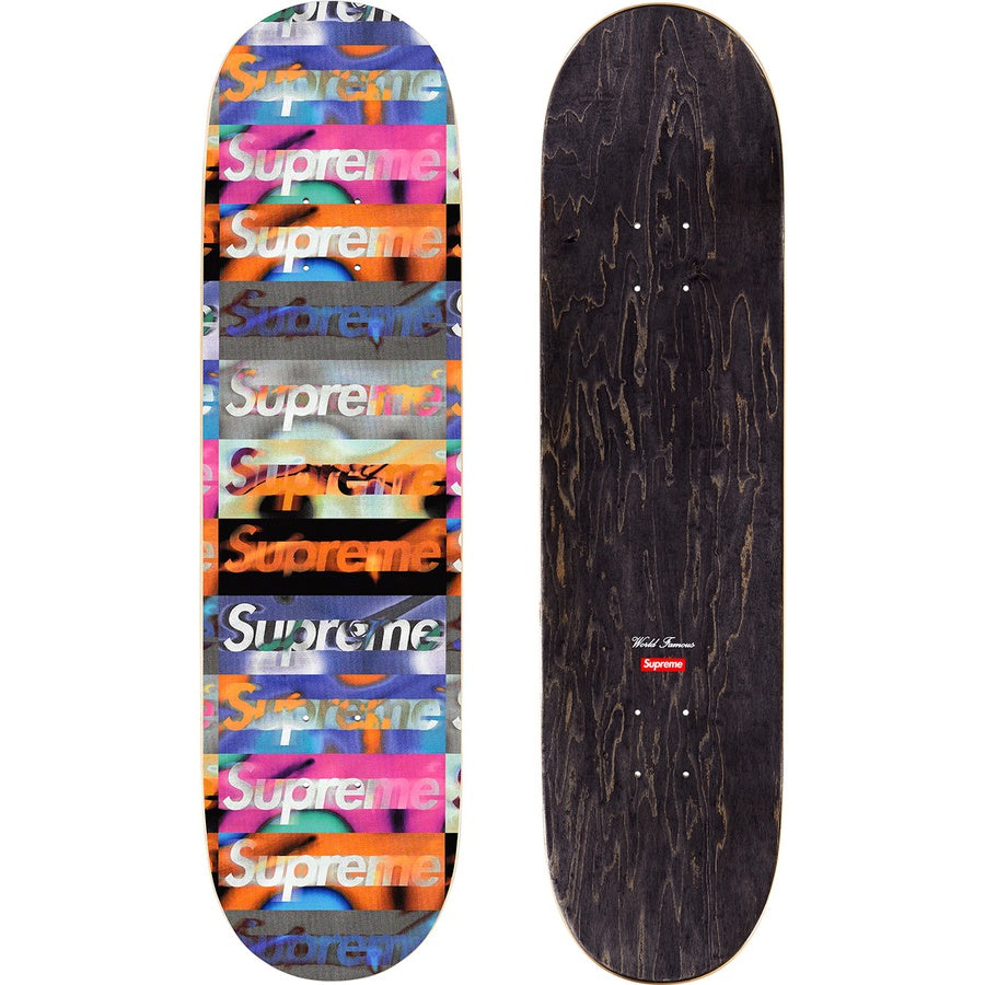 Supreme Distorted Logo Skateboard Deck Black