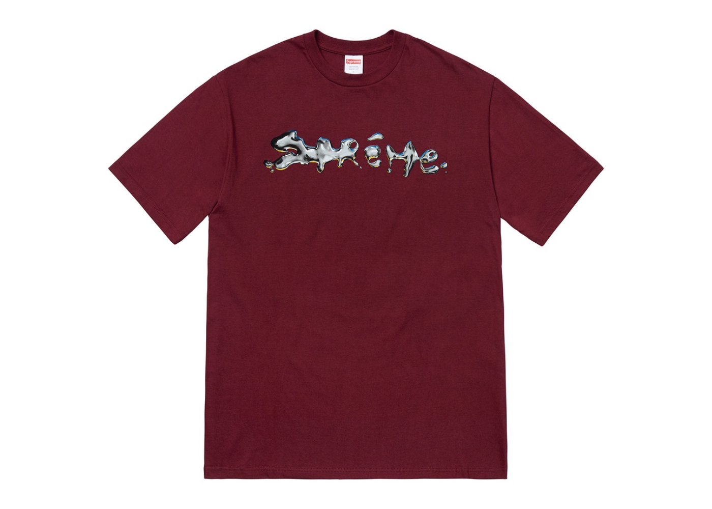 Supreme Liquid Tee Burgundy