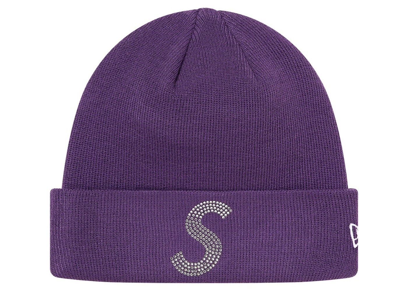 Supreme New Era Swarovski S Logo Beanie Purple