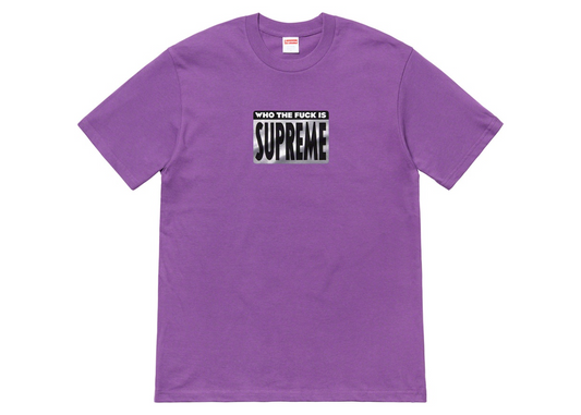 Supreme Who The Fuck Tee Purple