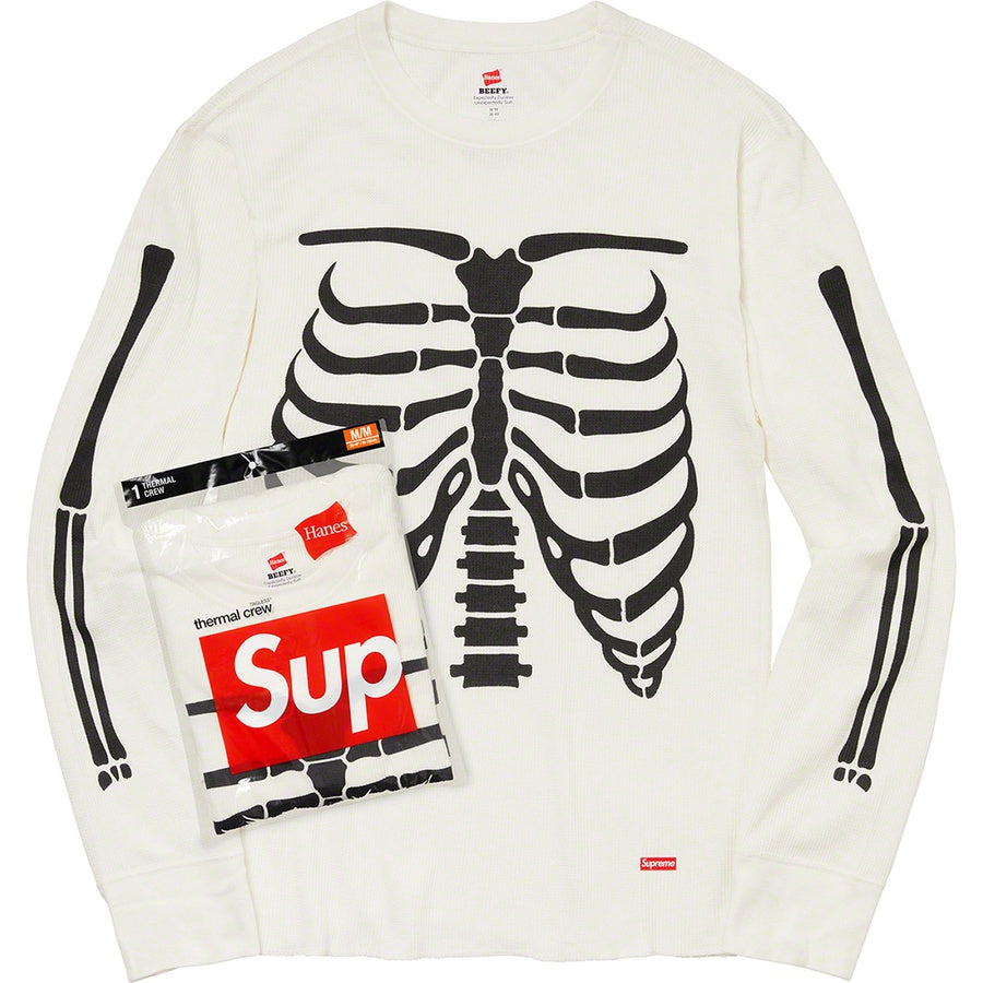 Supreme Hanes Bones Thermal Crew (1 Pack) Natural