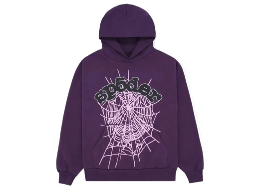 Sp5der Web Hoodie Purple