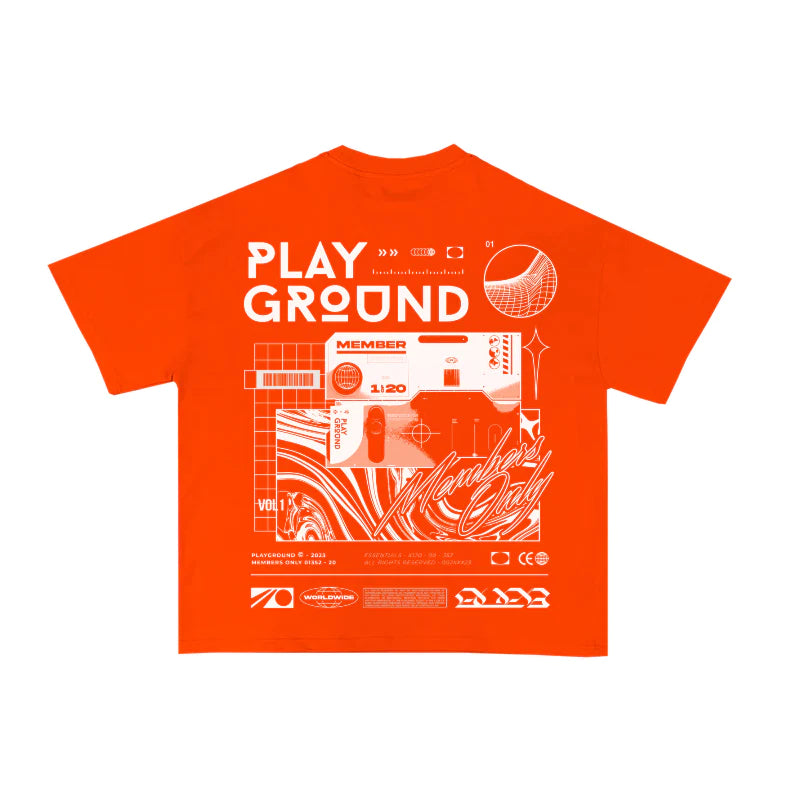 PLAY GROUND Members Only Orange T-Shirt