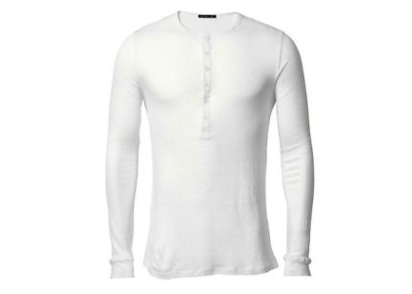 Balmain H&M White Linen Long Sleeve