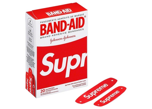 Supreme x Band Aid Adhesive Bandages (Box of 20) Red