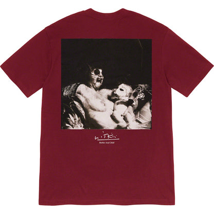 Supreme Joel-Peter Witkin Mother and Child Tee Burgundy