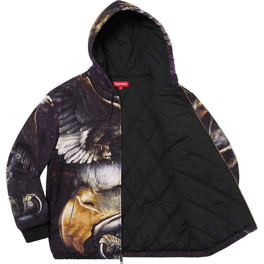 Supreme Eagle Hooded Work Jacket Black