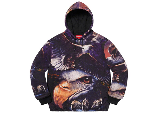 Supreme Eagle Hooded Work Jacket Pink