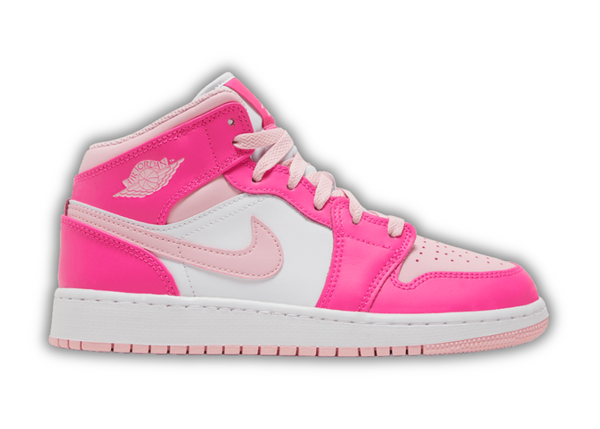 靴 Nike GS AirJordan 1 Mid Medium Soft Pink Air Jordan 1 Mid Older Kids' Shoes. Nike CA