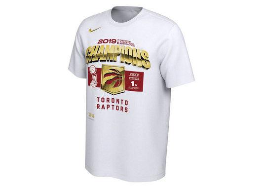Nike Toronto Raptors 2019 NBA Finals Champions Locker Room T-Shirt White