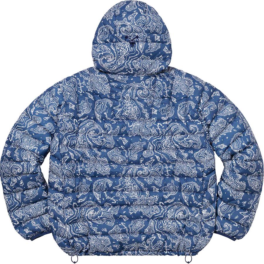 Supreme Micro Down Half Zip Hooded Pullover FW22 Blue Paisley # – Mood  Toronto