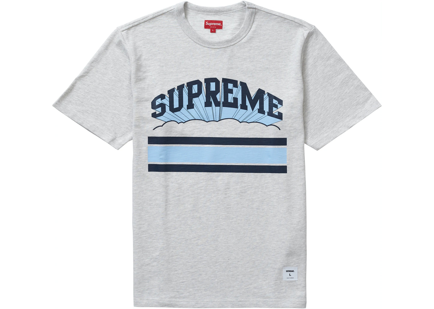 Supreme Cloud Arc Tee Ash Grey