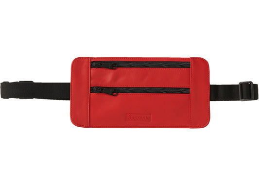 Supreme Leather Waist/Shoulder Pouch Red