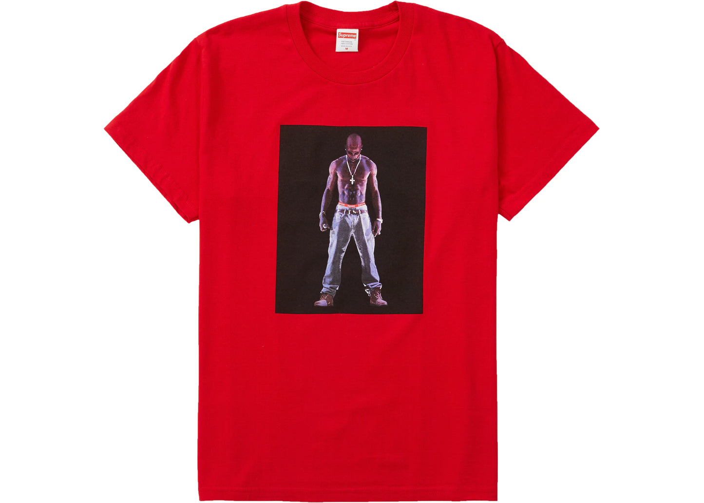 Supreme Tupac Hologram Tee Red