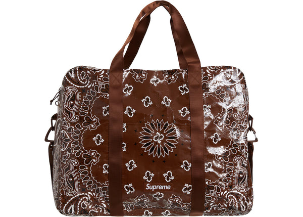 Supreme Bandana Tarp Large Duffle Bag Brown – Mood Toronto