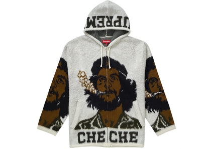 Supreme Che Hooded Zip Up Sweater White
