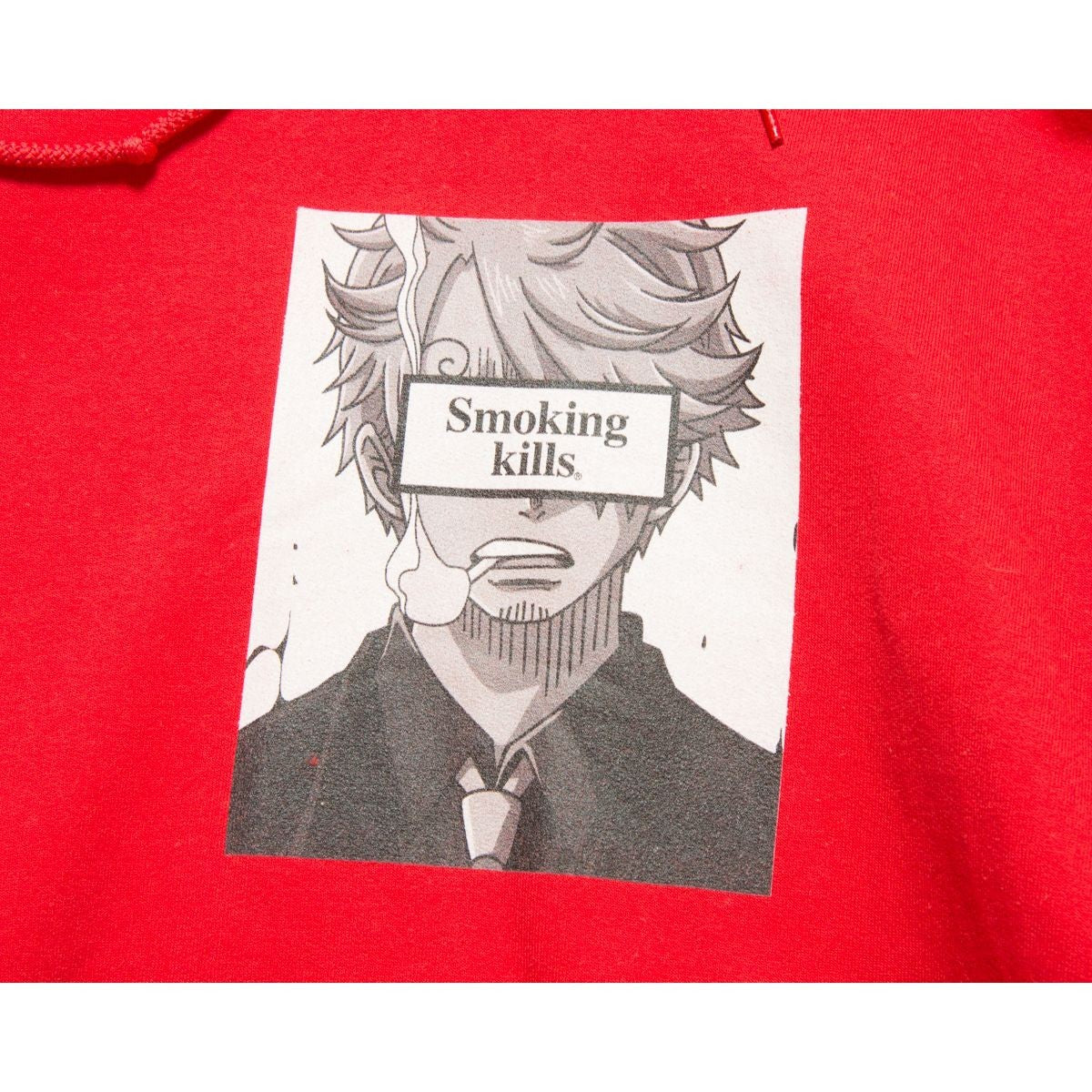FR2 One Piece Fxxking Rabbits Red Smoker Hoodie #