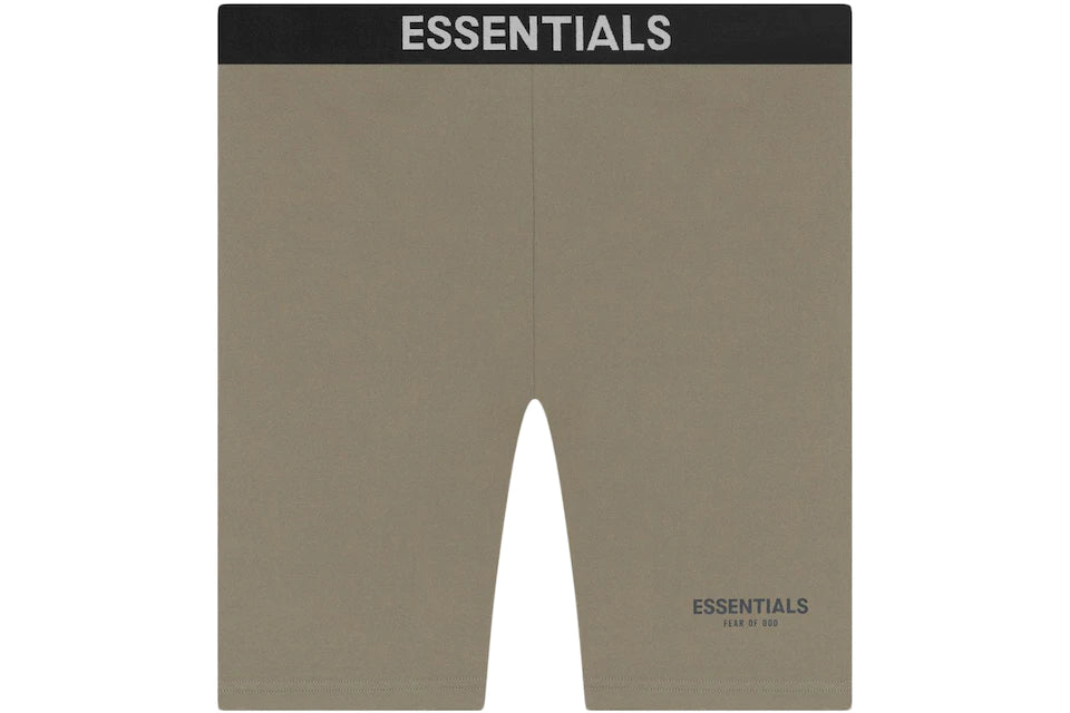 Fear of God Essentials Athletic Biker Shorts Taupe