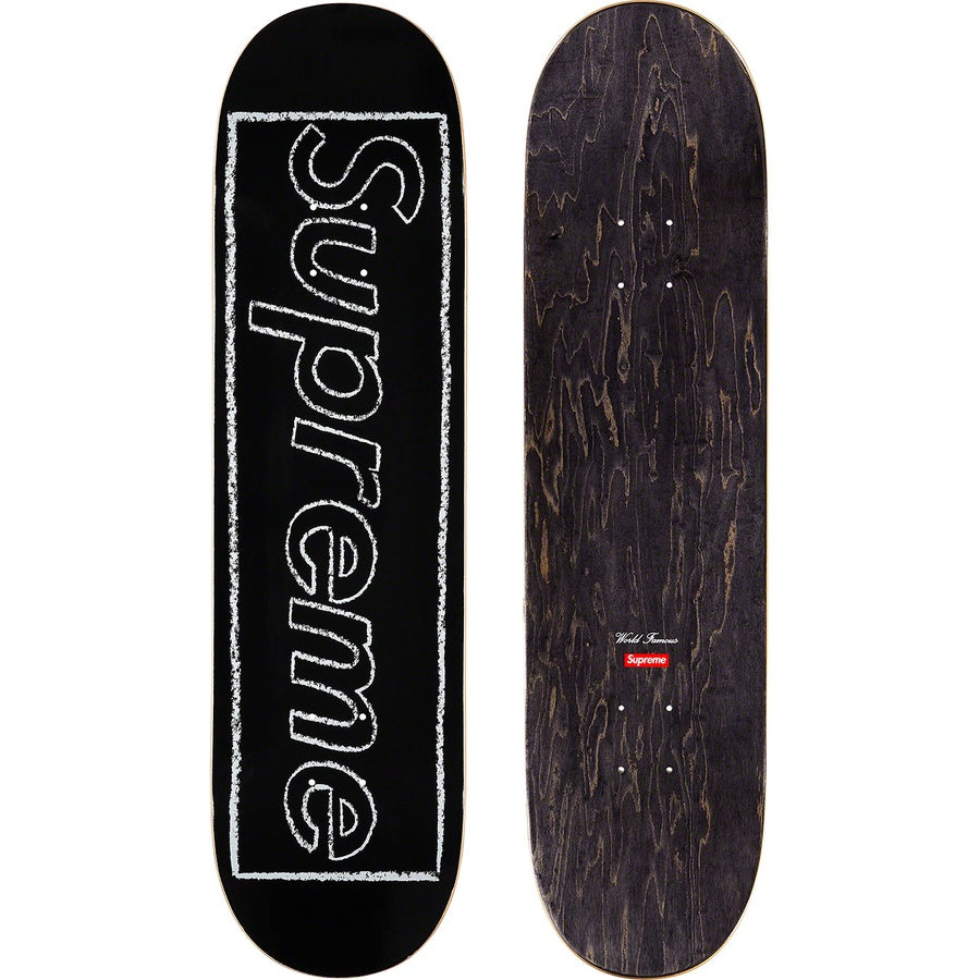 Supreme KAWS Chalk Logo Skateboard Deck Black – Mood Toronto