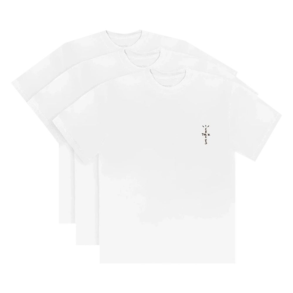 Travis Scott CJ T-Shirt (3 Pack) White