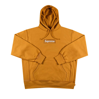 Supreme Box Logo Hooded Sweatshirt FW21 Light Mustard #